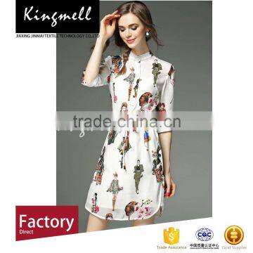 Hot Digital Printed Silk Chiffon Fabric Cheap Price Fabric photo-2