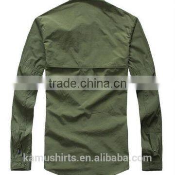 Coolmax Mens Long Sleeve Quick Dry Outdoor Fishing Shirts UV-protection Shirts