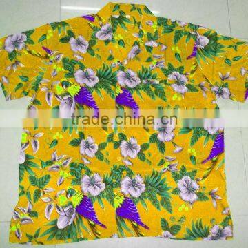 Bright Color Macau Parrot Print Hawaiian Shirts photo-6