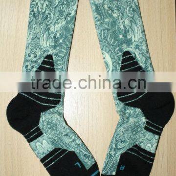 Polyester Cotton Printed Socks for Men photo-5