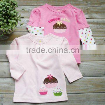 mom and bab 2012 100% cotton baby clothing,baby tshirt long ,china import clothes