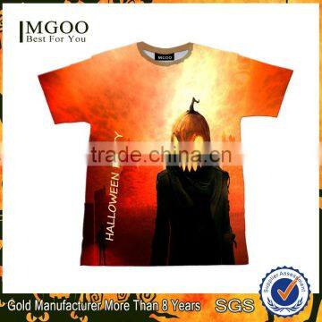 2016 MGOO Custom Digital Printing Clothes Halloween Christmas Design T-shirt Sublimation Printing Tshirt With Sexy Photo