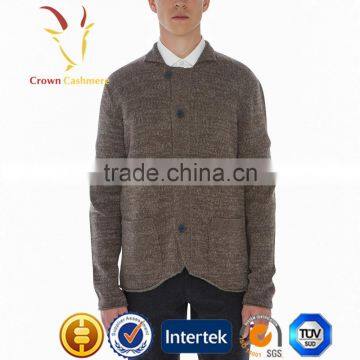 Boutique 100% Cashmere Cardigan Sweater Mongolia for Man