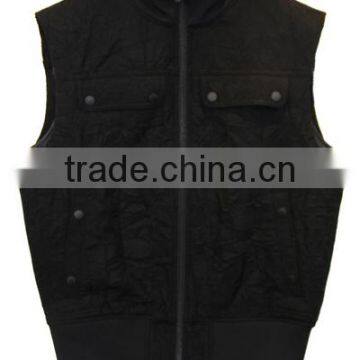 2014-2015 Men Leather Biker Vest Leather Vest Cooling photo-6
