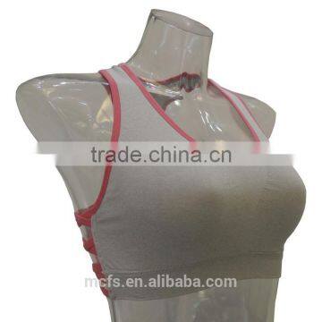 Seamless Straps Sprots Bra Wire Free Sports Wear Underwear Sexy Women Bra photo-2