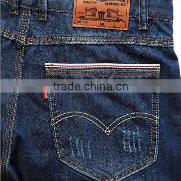 2016 New Model Jeans Pants Trousers For Men With 2 Pockets Leather Lable photo-4