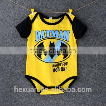 New Design 4 Pack Short Sleeve Funny Baby Romper photo-3