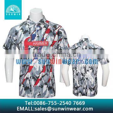 Sublimation Premium Golf Polo Shirts Comfortable Golf Clothing photo-2