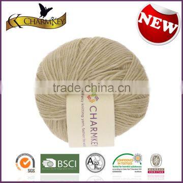 Charmkey Natural Knitting Yarn Bamboo Wool Blended Yarn Smooth Soft Baby Yarn photo-5