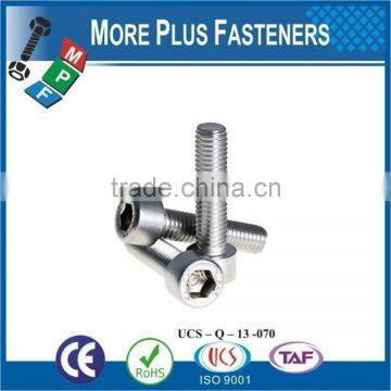 Taiwan Stainless Steel 18-8 Copper Brass Aluminum Brass Big Size Bolt Allen Bolt