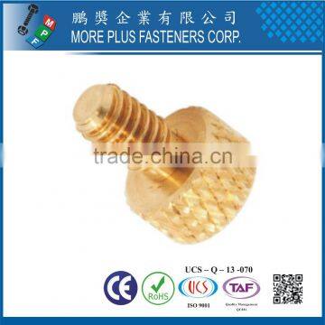 Made in Taiwan Brass M4 Knurled Head Diamond Thumb Screw photo-2