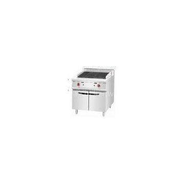 Gas or Electronic Lava rock grill  with cabinets table top gas fryer