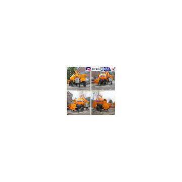 Pully JBT40-P1 Electric Concrete Pump With Drum Mixer, Mobile Diesel Concrete Mixer Pump