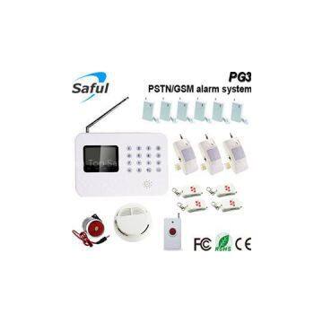 PSTN+ GSM LCD screen doorbell GSM door alarm system Saful PG3