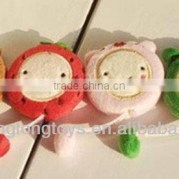 hot sale cute smile face plush cartoon tape