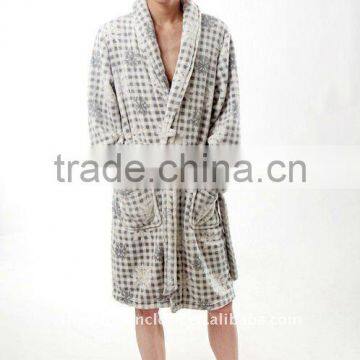 100%polyester coral fleece bathrobe