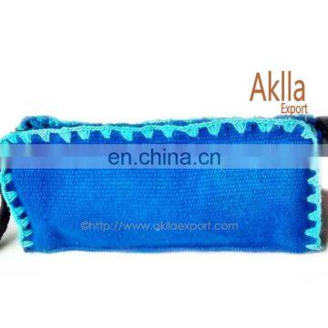 Cosmetic Bag Embroidered Handmade Cosmetic Case Sheep Wool photo-3