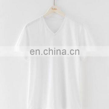 Promotional T-shirt With 100% Cotton V-neck T Shirt photo-2