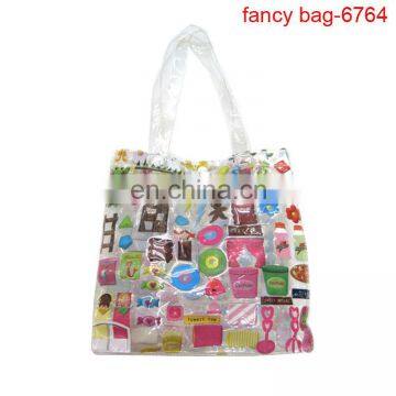Wholesale Colorful Transparent Pvc Shopping Bag Accept Custom