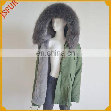 Jsfur Wholesale Womens Topcoat 2016 Faux Fur Lined Parka