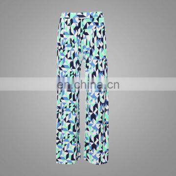 New Pants High Waisted Wide Leg Pants Islamic Women Loose Palazzo Bottom Pants Muslim Wear Women Floral Printed Trousers photo-5