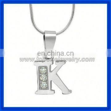 2014 fashion jewelry letter stainless steel fancy alphabet pendants k pendants wholesale