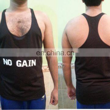 no pain no gain gym stringers for men