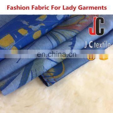 Hot Sale 100% cotton denim print fabric for clothes and mat in keqiao