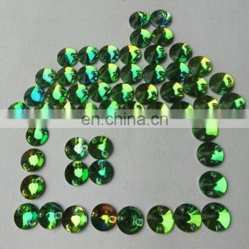 Round Flatback Crystal ab Sew on Rhinestones for Dresses Wholesale