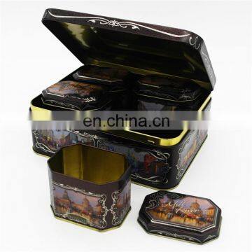 2015 Top Design Square Octagonal Tea Tin Can for Sale photo-5