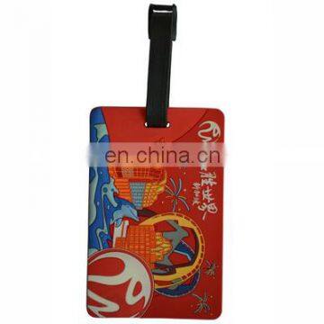 3d pvc luggage tag/luggage tag pvc