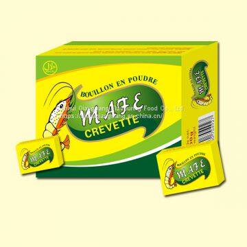 Instant Crevette Bouillon Mafe 10g Halal Bouillon Seasoning Cube photo-2