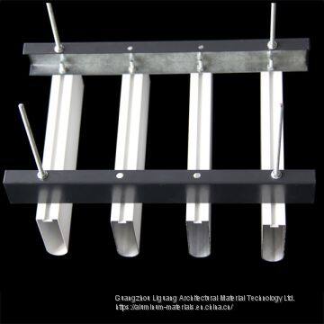 Алюминиевый квадратный профиль различного цвета с древесной текстурой и каменным внешним видом photo-2