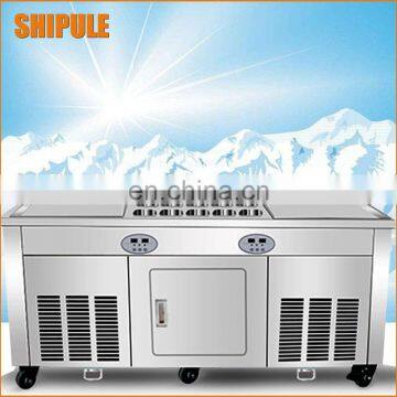 Top Sale Ice Cream Machinery Double Square Pan Roll Fried Ice Cream Roll Machine Fry Ice Pan Machine photo-6