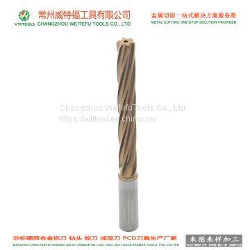 WTFTOOLS High precision machining solid carbide reamer for aluminum alloy