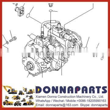 D31EX-21A,D37EX-21A,D39EX-21A Main pump,hydraulic pump,pump assy,720-2M-00061,720-2M-00062,720-2M-00063,705-12-33110