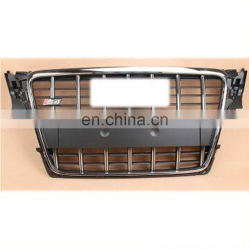 Auto Front Center Bumper Grill Radiator Grille W/ Chrome 08-12 For AUDI A4 B8 8K