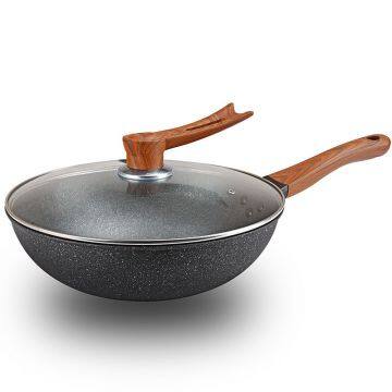 Full Screen Wok Energy Gathering Honeycomb Frying Pan Uncoated Stainless Steel Pot Wholesales Medical Stone Good for Digestion photo-4