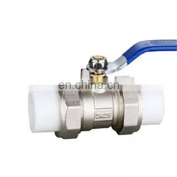 Manual PPR brass ball valve pvc ball valve handle ball valve pvc