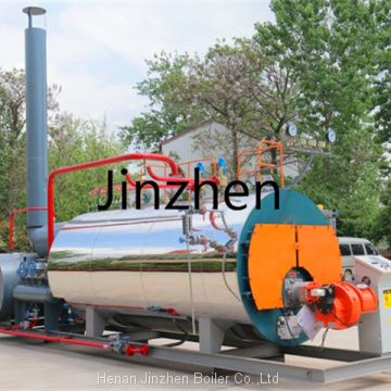 Industrial Horizontal Fire Tube Natural Gas Diesel Heavy Oil Lpg Fired Steam Boiler for Food Industry