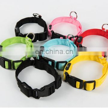 Rechargeable LED leopard-printing pet dog collar