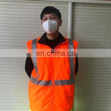 high visibility reflective safety work vest jackets