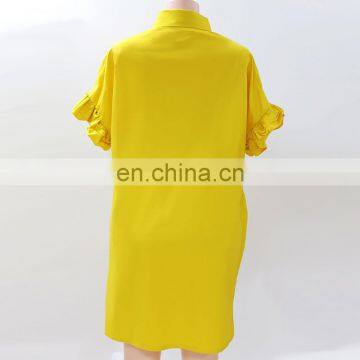 LAITE D2055 Comfortable Autumn Women Shirt Dresses Ladies Long Sleeve Casual Shirt Dresses With Button photo-6