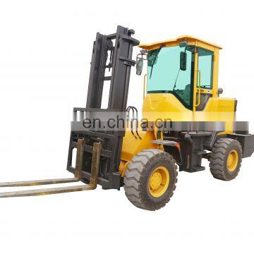 3T/3M Four-wheel Drive Cross-country Forklift Diesel Forlift Many Purpose Using photo-2