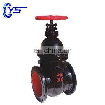 Used For Water And Oil Manual Grey Iron Manual Gate Valve With Hand Wheel