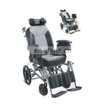 Orthopedic ce mobility reclining high back elderly wheelchair