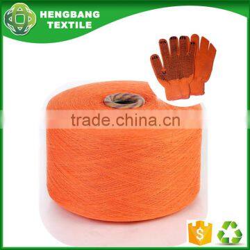 Regenerated oe blended fluffy polyester cotton yarn 50/50 for working gloves