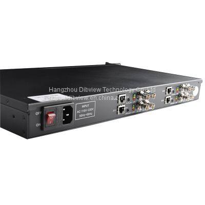 1U Rack H.264 H265 Digital Cable IPTV 4 Channel SDI IP 1080P Live SRT HTTP UDP RTMP HLS Streaming HD Video Facebook Youtube Enco photo-4