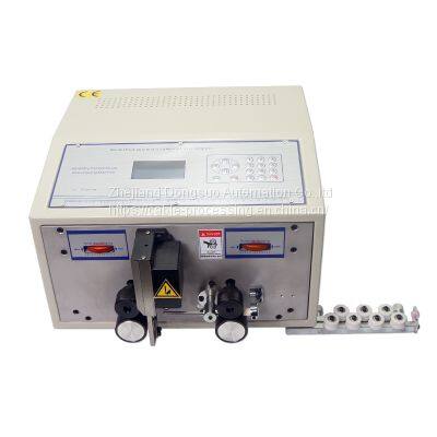 HMC-S04 automatic enameled wire Magnet copper wire cutting and stripping machine