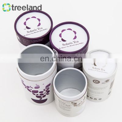 Fancy Tea Paper Cardboard Tube for Blooming Tea Packaging